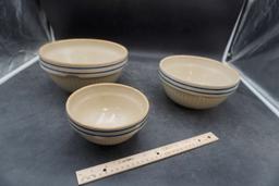 Set Of 3 Stoneware Bowls (Chipped)