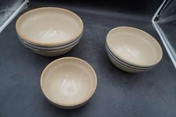 Set Of 3 Stoneware Bowls (Chipped)