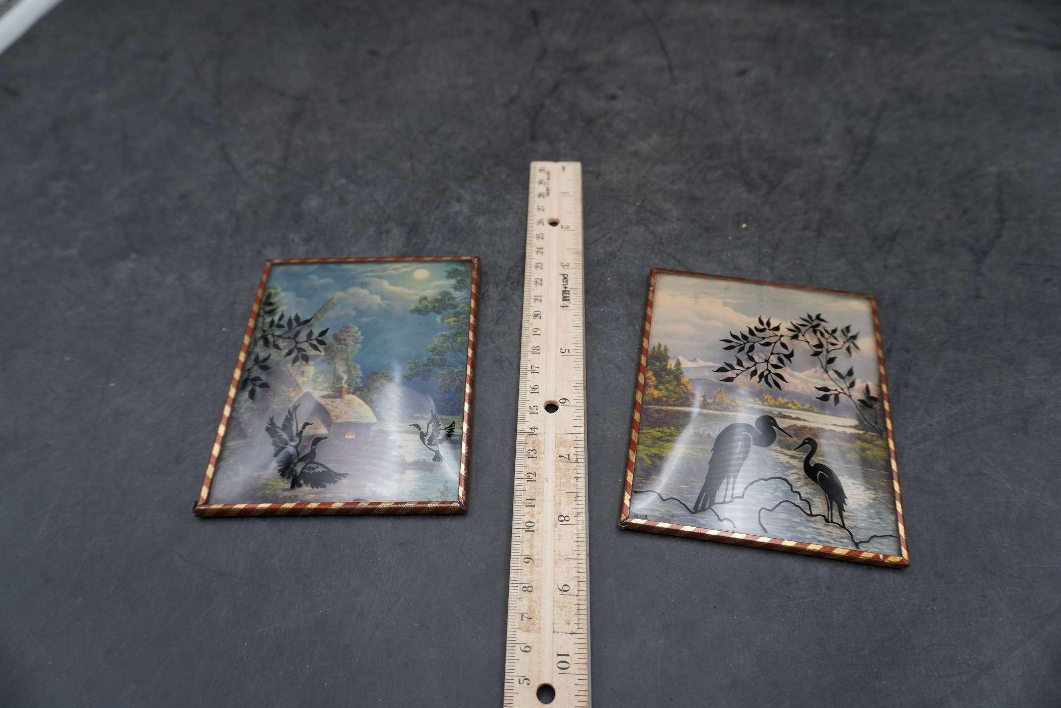 2 - Painted Glass Pictures