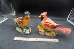 Cardinal & Robin Bird Planters
