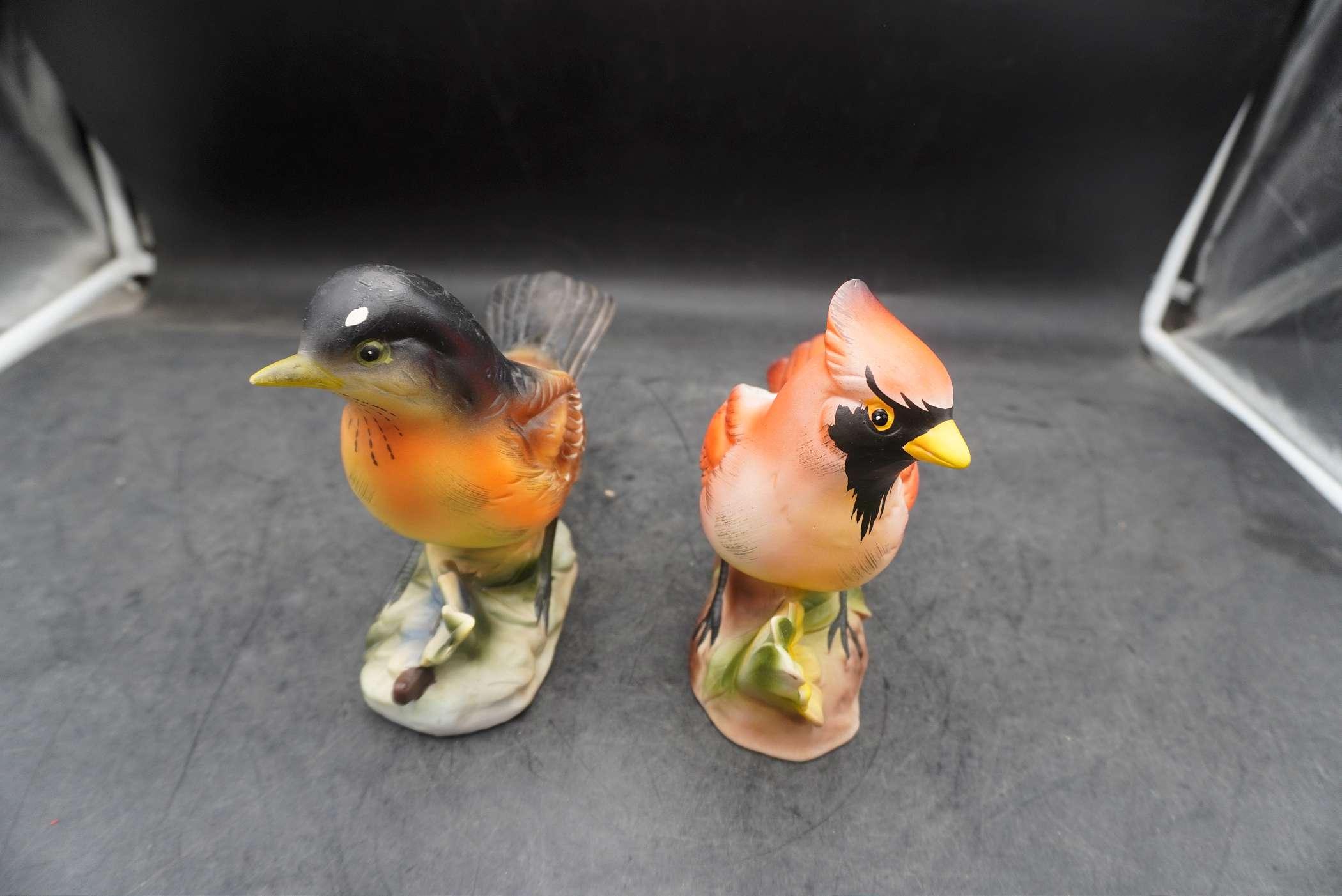 Cardinal & Robin Bird Planters