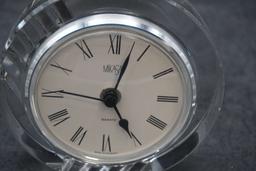Glass Pitcher, Mikasa Clock & Glass Cake Stand