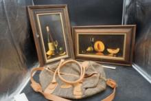 Wine & Fruit Framed Picture, Fifth Avenue Bag