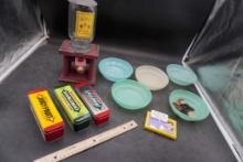 Gum Tins, Tupperware Bowls, Watch Bands & Munchie Machine