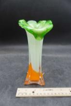 Vintage Murano Like Glass Calla Lily Vase