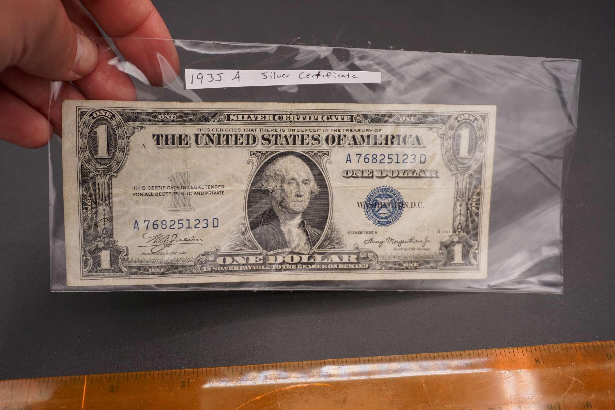 1935 A Silver Certificate $1 Bill
