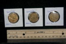 3 - 2000 D Sacagawea Dollar Coins