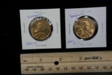 2 - 2001 D Sacagawea Dollar Coins