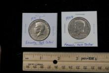 2 - 1971 D Kennedy Half Dollars
