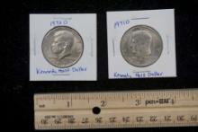 2 -1972 D Kennedy Half Dollars
