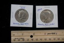 2 Kennedy Half Dollars - 1971 D & 1974 D