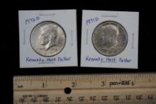 2 Kennedy Half Dollars - 1972 D & 1971 D