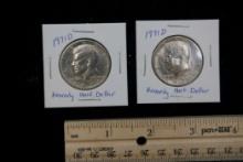 2 - 1971 D Kennedy Half Dollars