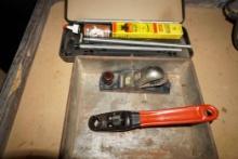 Gun Cleaning Kit, Square Metal Pan, Stanley Wood Plane & Tool