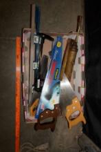Saws, Grease Gun, Level & More Tools