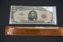 1963 Red Seal $5 Bill