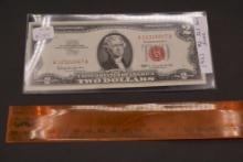 1963 $2 Red Seal (A Unc)
