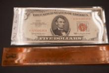 1963 $5 Red Seal Bill