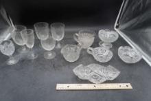 Stemmed Glasses, Creamers, Cups & Ice Cream Dishes
