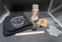 Last Stop Bag, Wire Brush, Jar, Letters, Plastic Dinosaur Cutouts & Instrument Polishing Cloth