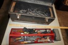 Craftsman Metal Toolbox W/ Wrenches, Screwdrivers & Other Tools