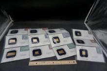 12 - 22 Kt. Gold U.S. Stamp Replica First Day Of Issue