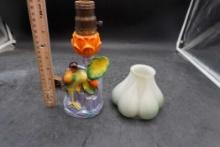 Hand Painted Bird Lamp (Made In Japan)