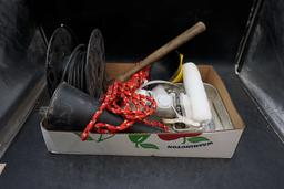 Rope, Cable, Funnels, Paint Tray, Roller, Mask