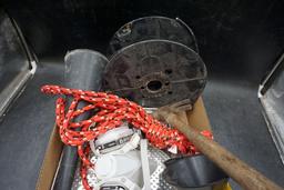 Rope, Cable, Funnels, Paint Tray, Roller, Mask