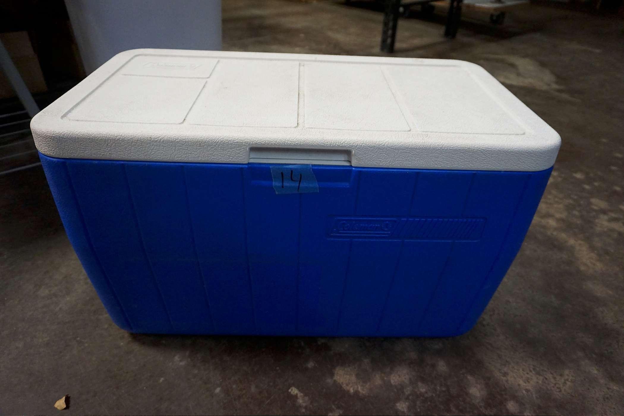 Blue Coleman Cooler