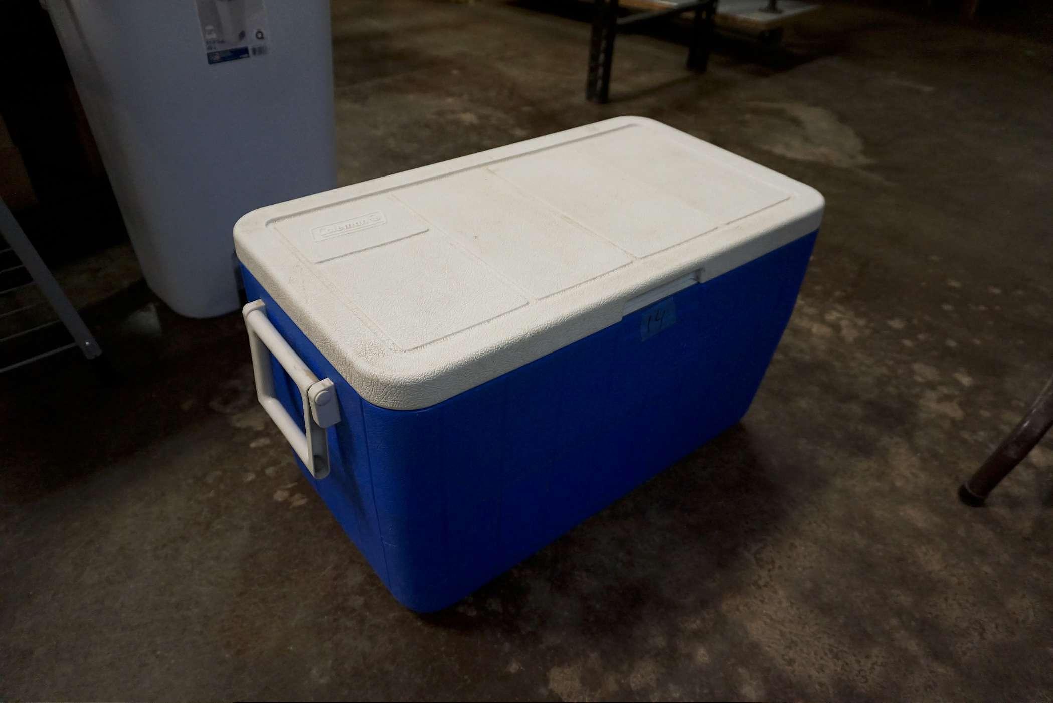 Blue Coleman Cooler