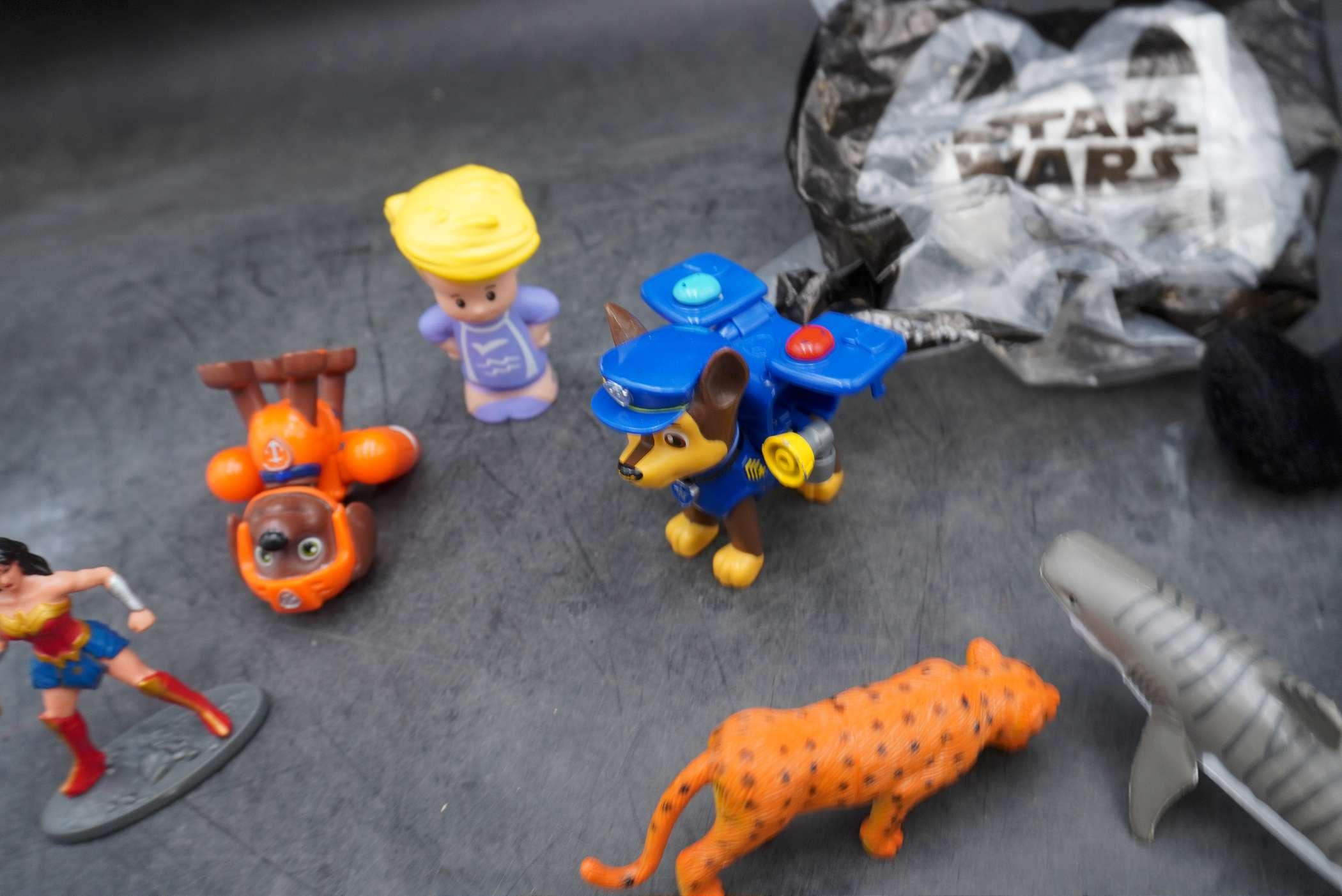 Bag Lot Of Toy Figures