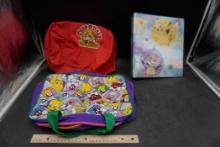 Looney Tunes Bag, Chip N Dale Bag & Pokemon Binder