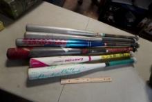 6 - Assorted Baseball/Softball Bats