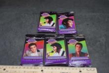 5 - Unopened Elvis Presley Trading Card Packs