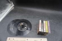 Elvis Presley Cassette Tapes (5) & 45S (2)