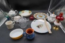 Plate, Platter, Teapot, Lamp, Candy Dish, Bowls, Glasses