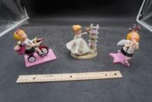 3 - Little Girl Figurines