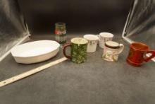 Casserole Dish, Coca-Cola Glass & Mugs
