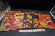 Vintage Children'S Books, Paper Dolls & Coloring Book