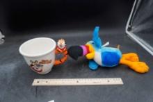 Tony The Tiger Mug & Toucan Sam Plush