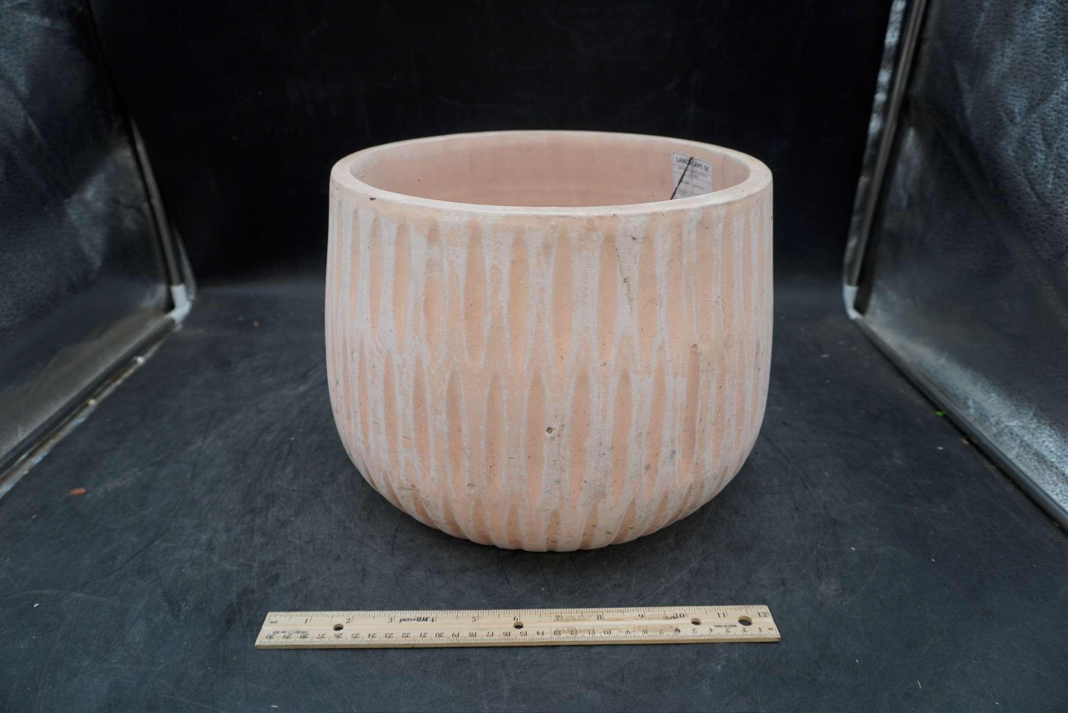 Campania Peach Colored Planter