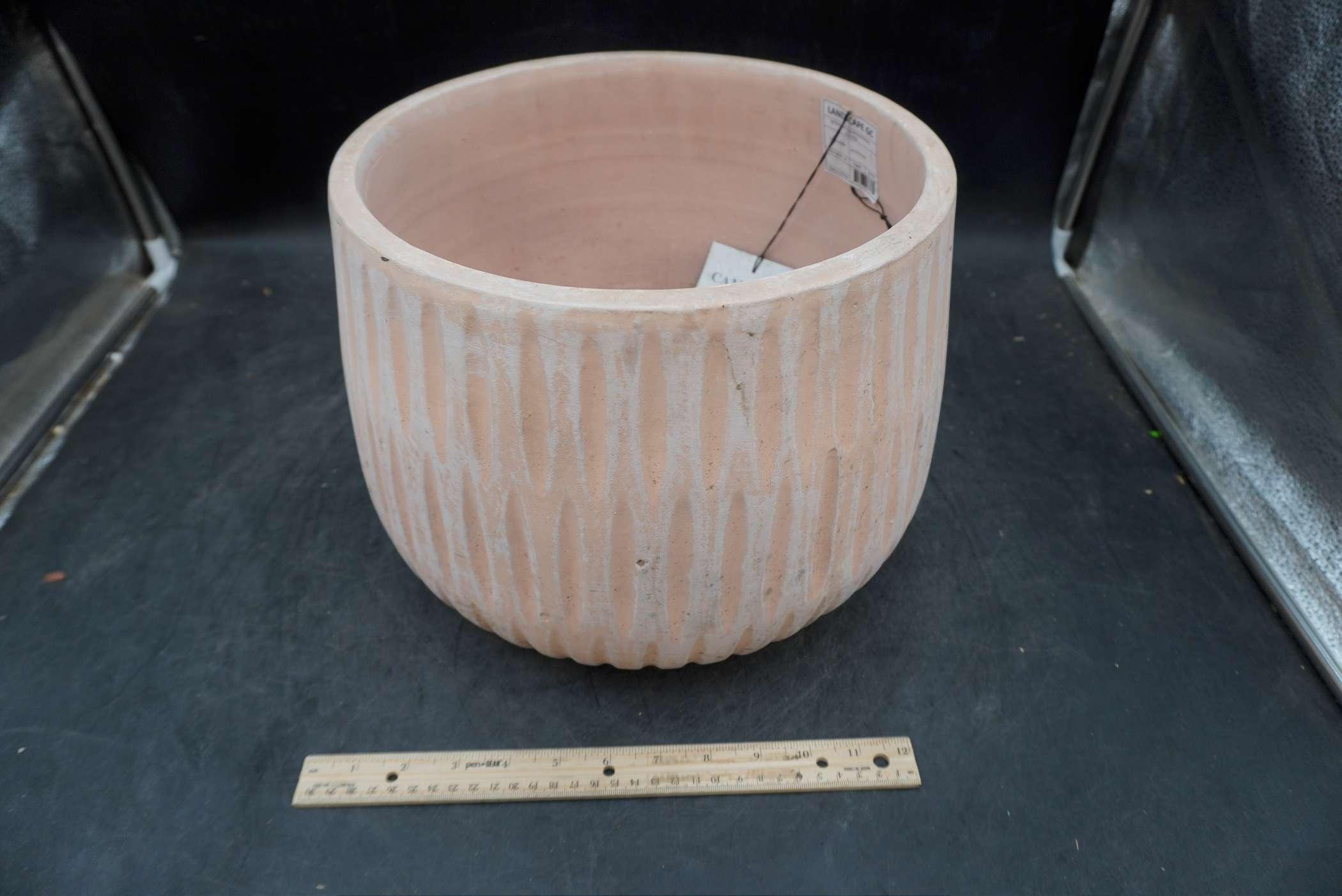 Campania Peach Colored Planter