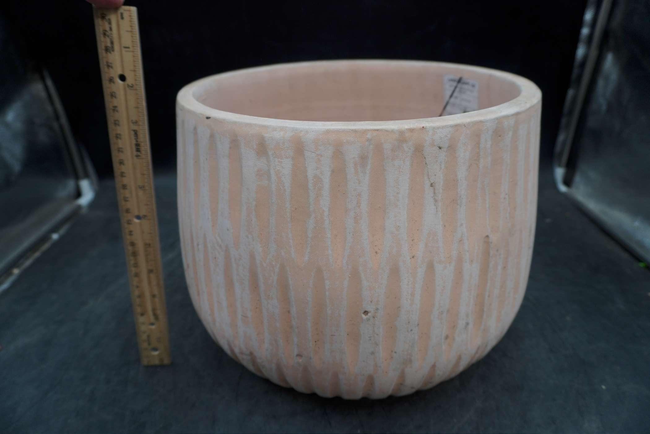 Campania Peach Colored Planter