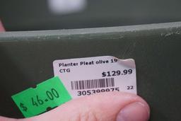 Pleat Olive 19" Planter