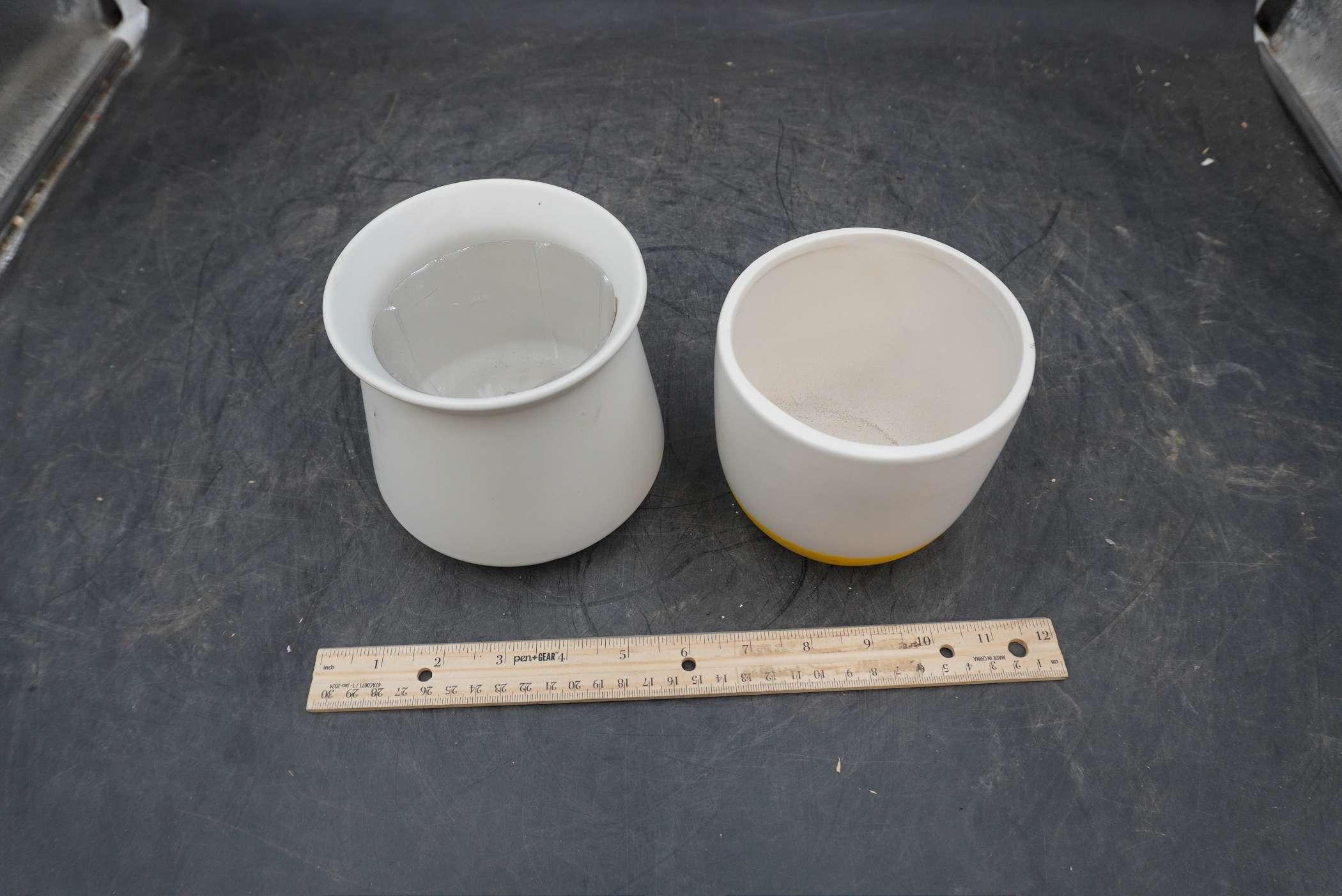 2 - White Planters