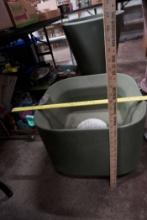 Mod Olive Planter (Using Yardsticks To Measure)