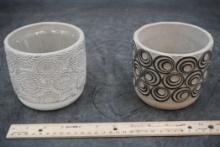 2 - Grey Planters