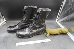 National Guard Boots And Wools Socks (Size 11R)