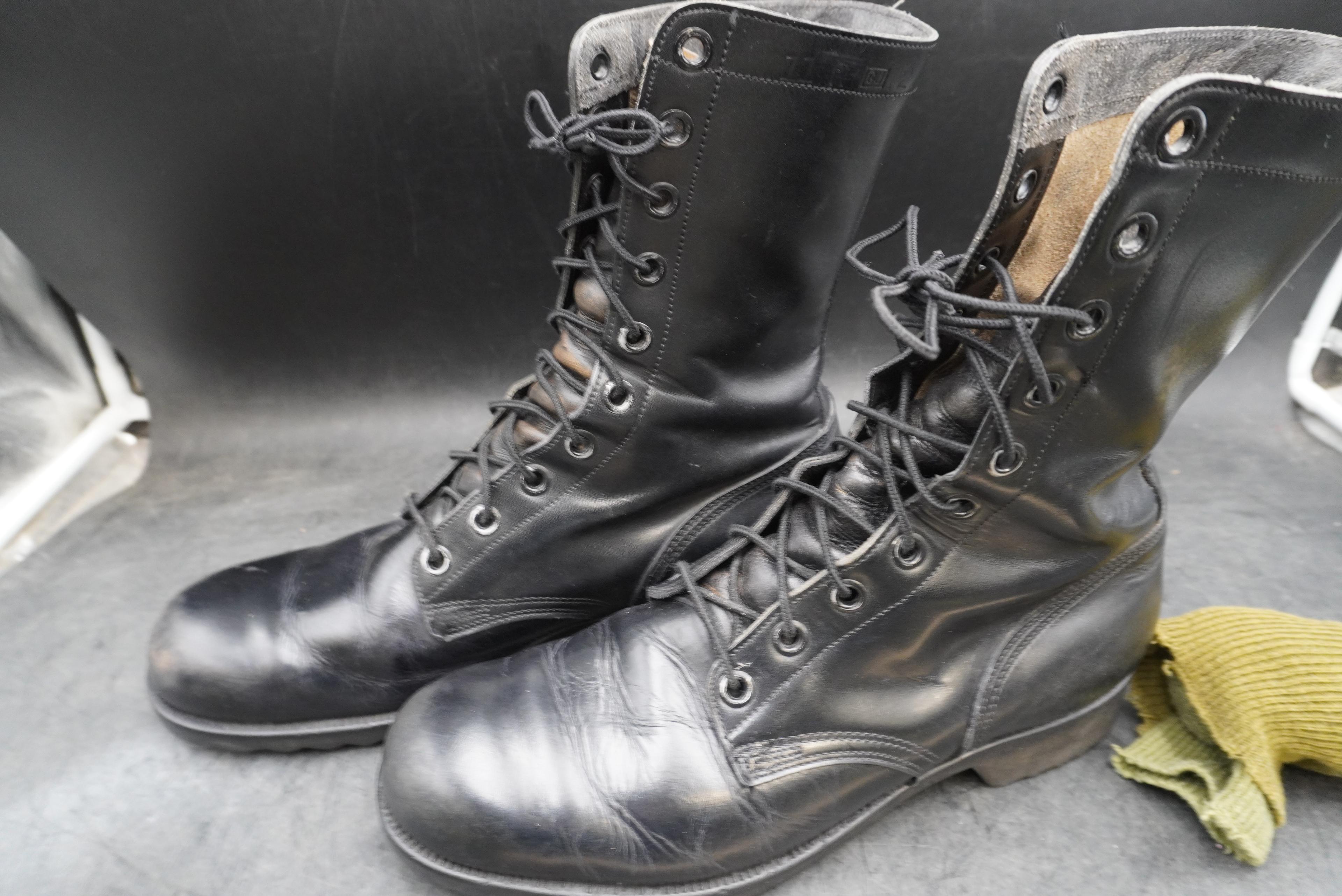 National Guard Boots And Wools Socks (Size 11R)
